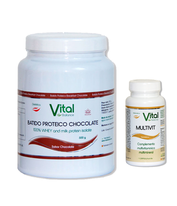 Pack Batido Proteico Chocolate + MultiVit
