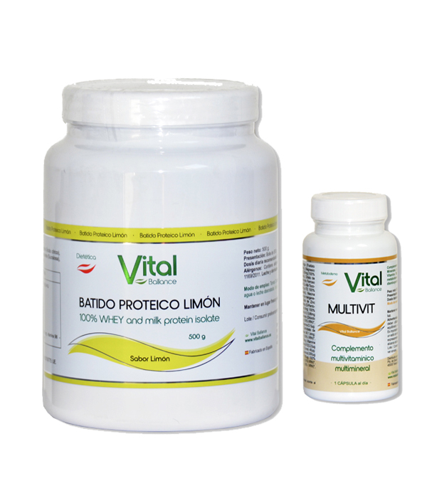 Pack Batido Proteico Limón + MultiVit
