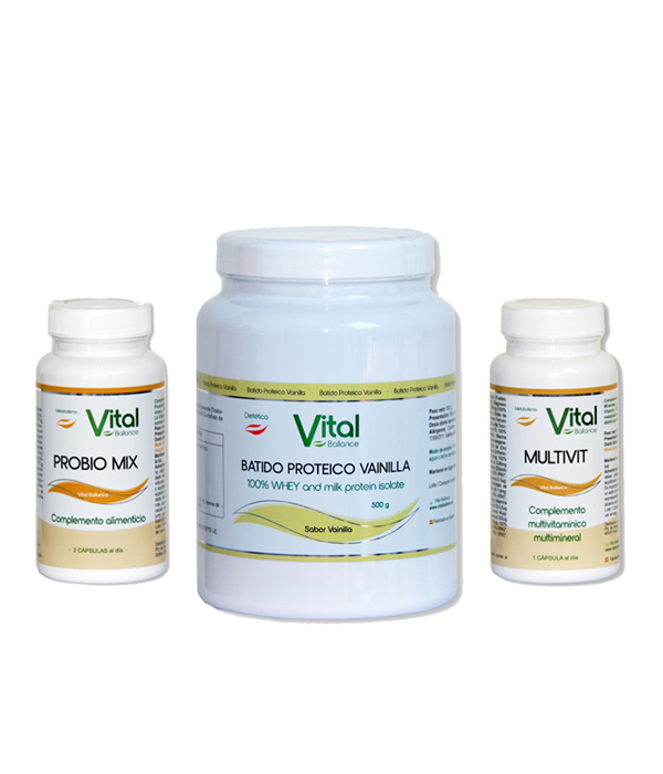Pack Batido Proteico Vainilla + MultiVit + Probio Mix